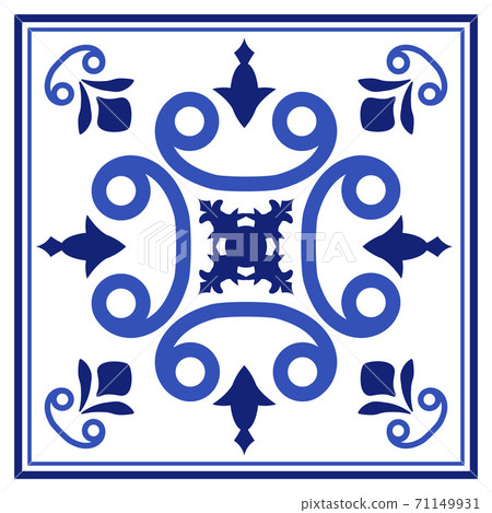 Azulejos portuguese traditional ornamental tile 71149931