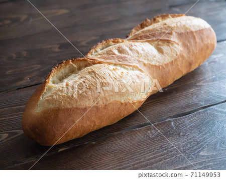 A close-up of delicious French bread with a nice aroma. 71149953