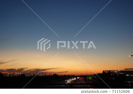 California dusk and highways 71152606