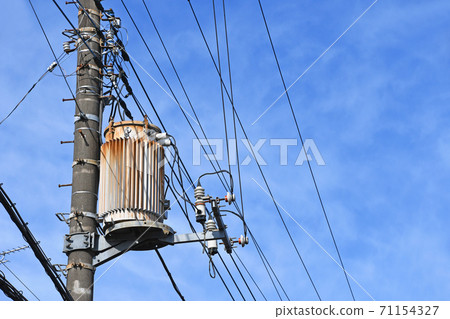 Telephone pole and electrical equipment 71154327