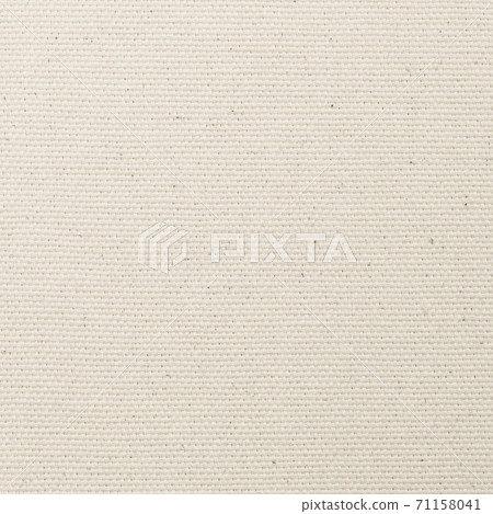 Muslin fabric cloth woven texture background light white cream color 71158041