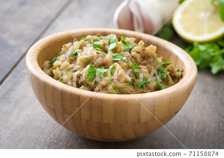 eggplant, food, hummus 71158874
