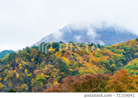 Shichikashuku after the rain Autumn leaves Shichikashuku Town, Miyagi Prefecture Shichikashuku after the rain Autumn leaves Shichikashuku Town, Miyagi Prefecture 71159041
