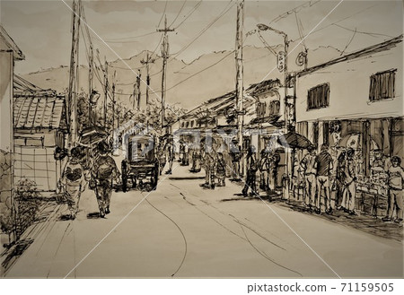 Town of Hagi 71159505