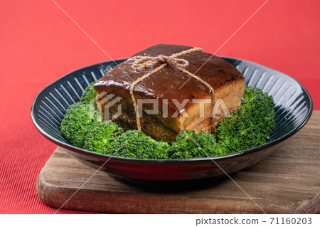 Dongpo Pork New Year Food Braised Pork Meat Control Lu Rou Dongpo Pork Braised Pork トンポーロー 71160203