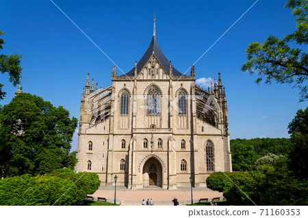 Roman Catholic Saint Barbaras Church in Kutna Hora, sunny summer day, Czech Republic Roman Catholic Saint Barbaras Church in Kutna Hora, sunny summer day, Czech Republic 71160353