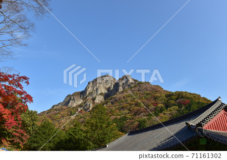 韓國全羅南道長城郡白岩山鶴岩 71161302