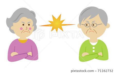 爺爺和奶奶之間的戰鬥的插圖圖像 71162732