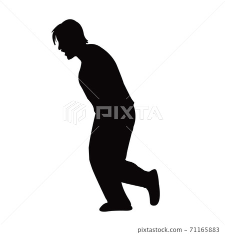 a woman body silhouette vector 71165883