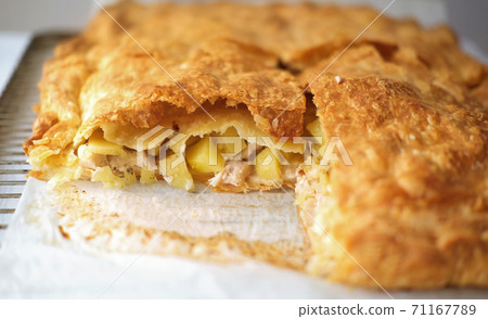 chiken and potatoes pie chiken and potatoes pie 71167789