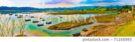 San Vicente de la barquera village in Cantabria,Spain. San Vicente de la barquera village in Cantabria,Spain. 71168993