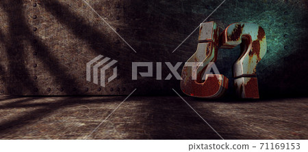 Question mark background and dark space or room 71169153