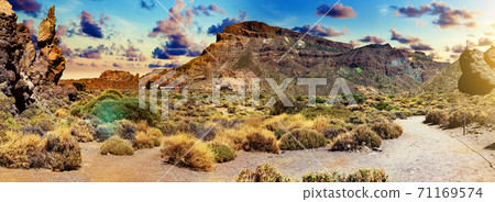 Teide volcano in Canary island.Tenerife national park 71169574