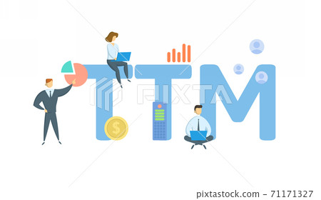 TTM, Trailing 12 Months. Concept With Keyword,... - Stock Illustration ...