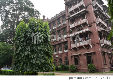 Dhaka, Bangladesh, a historic colonial monument, Curzon Hall, a brick retro building 71173915