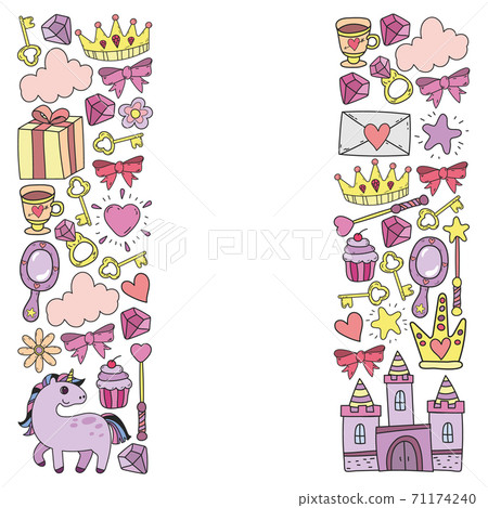 Princess and fantasy icon and and design... - Stock Illustration ...
