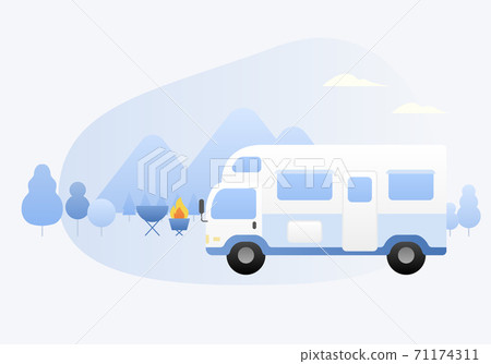 Camper vector illustration 71174311