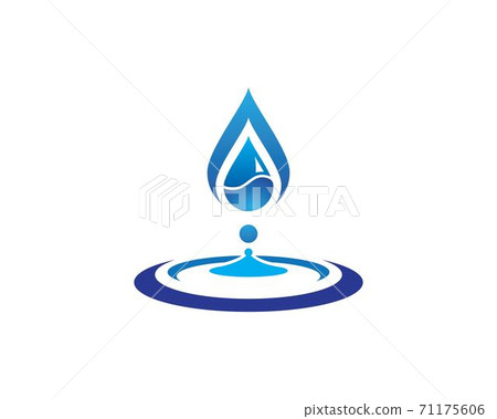 water drop Logo Template vector illustration 71175606
