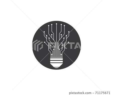 circuit board line bulb concept design 71175671