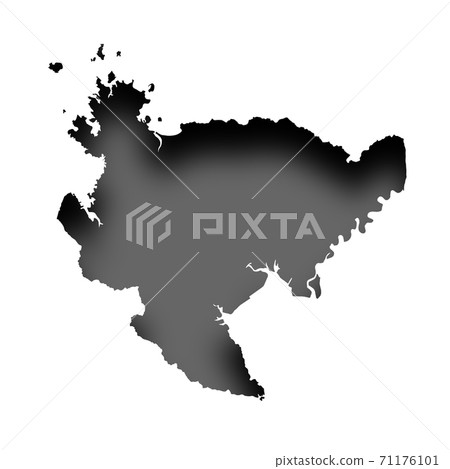 Saga Map Silhouette Icon Saga Map Silhouette Icon 71176101