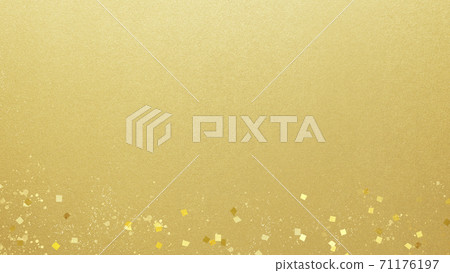 Simple background of gold leaf and gold powder-there are multiple variations 71176197