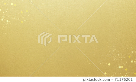 Simple background of gold leaf and gold powder-there are multiple variations 71176201