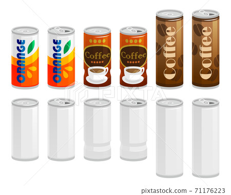 Drink can illustration without line - Stock Illustration [71176223] - PIXTA