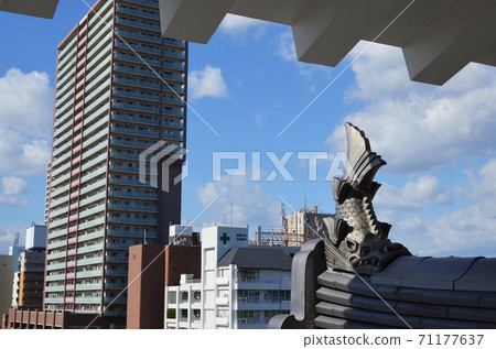 Scenery seen from the castle tower of Amagasaki Castle 71177637