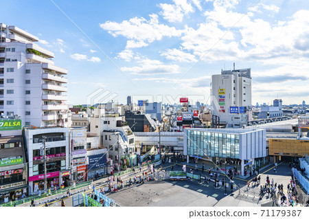 [Tokyo] Shimokitazawa cityscape seen from a bird's-eye view 71179387