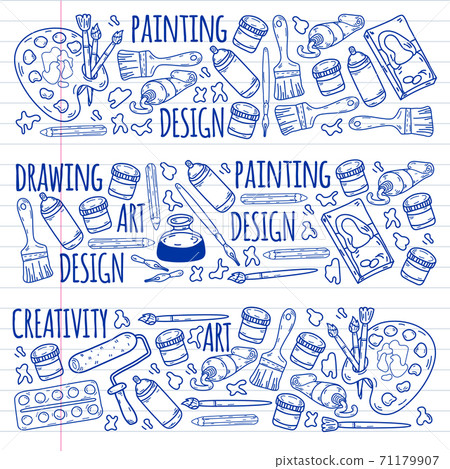 Creativity and imagination. Design college. Online education, internet school. Creativity and imagination. Design college. Online education, internet school. 71179907