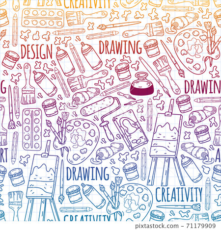 Creativity and imagination. Design college. Online education, internet school. Creativity and imagination. Design college. Online education, internet school. 71179909