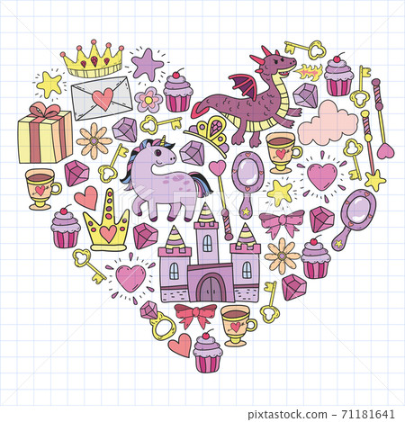 Princess and fantasy icon and and design... - Stock Illustration ...