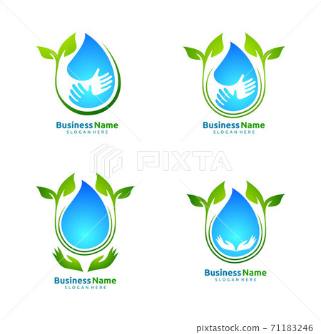 Water Drop, Oil, Gas, Natural green tree of ecology leaf logo template Water Drop, Oil, Gas, Natural green tree of ecology leaf logo template 71183246