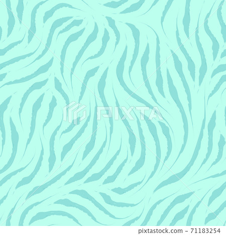 Vector seamless texture of blue color from lines with heterogeneous edges on a marine background. The pattern for printing on fabric or wrapping paper. Simple ornament in a linear style. Vector seamless texture of blue color from lines with heterogeneous edges on a marine background. The pattern for printing on fabric or wrapping paper. Simple ornament in a linear style. 71183254