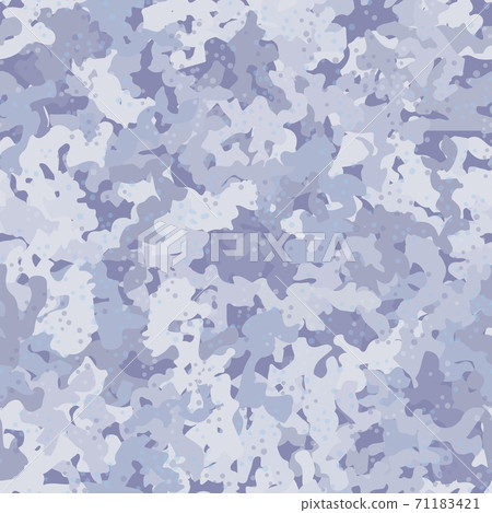 Camouflage pattern background. Classic clothing style masking camo repeat print 71183421