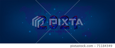 Happy New Year 2021  71184349