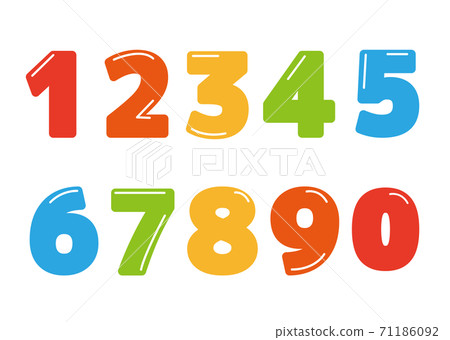Numeric font - Stock Illustration [71186092] - PIXTA