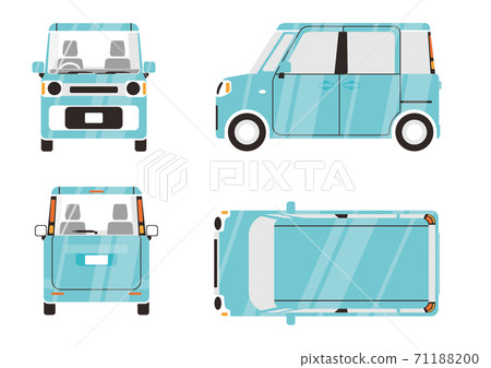 淺藍色輕型汽車4側圖01 淺藍色輕型汽車4側圖01 71188200