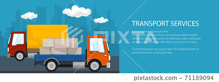 Banner of road transport and logistics Banner of road transport and logistics 71189094