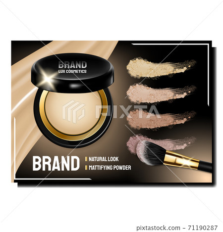 Blush Cosmetics Creative Promotional Banner Vector 71190287
