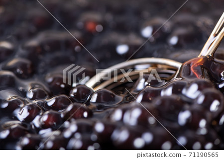 珍珠 煮 廚房 家 煮珍珠 cooking tapioca pearl タピオカ 茹でる 71190565