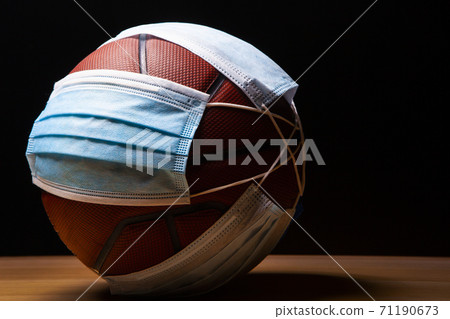 image of basketball mask dark background  71190673