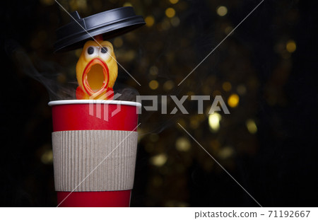 image of cup chicken dark background image of cup chicken dark background 71192667