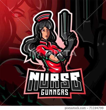 Nurse gunners esport mascot logo Nurse gunners esport mascot logo 71194799