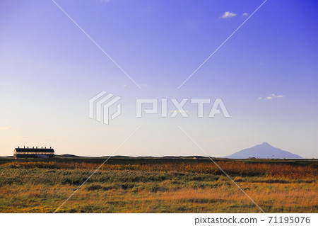 View of Mt. Rishiri in Sarobetsu Plain 71195076