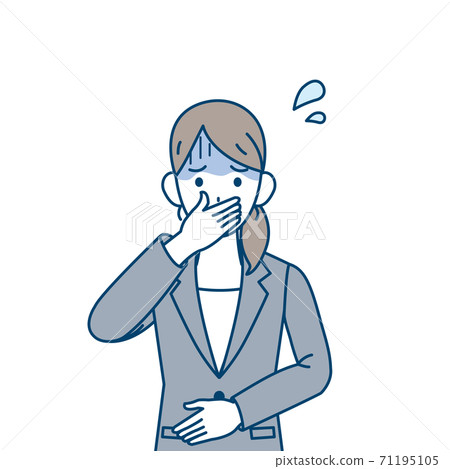 女性上班族噁心 71195105