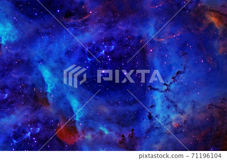 Beautiful blue galaxy in deep space. Elements of this image furnished by NASA Beautiful blue galaxy in deep space. Elements of this image furnished by NASA 71196104