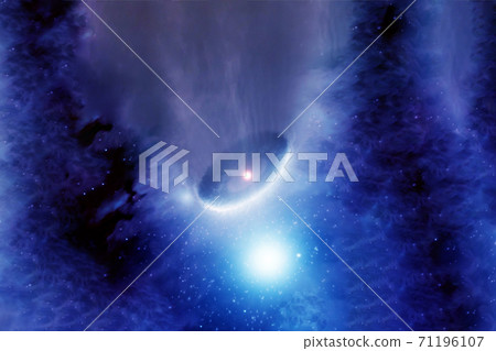 Beautiful blue galaxy in deep space. Elements of this image furnished by NASA Beautiful blue galaxy in deep space. Elements of this image furnished by NASA 71196107