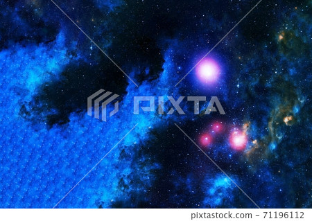 Beautiful blue galaxy in deep space. Elements of this image furnished by NASA Beautiful blue galaxy in deep space. Elements of this image furnished by NASA 71196112