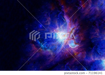 Beautiful blue galaxy in deep space. Elements of this image furnished by NASA Beautiful blue galaxy in deep space. Elements of this image furnished by NASA 71196141